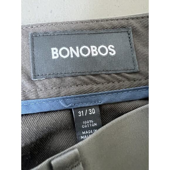 Bonobos Friday Gray Slim Fit Chino Pants Men’s Size 31x30 - Picture 2 of 4